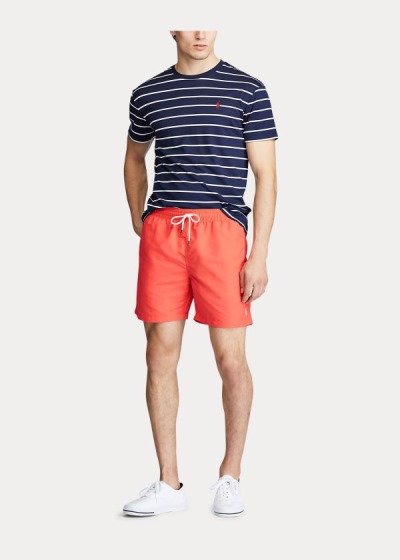 Short de Baño Polo Ralph Lauren Hombre Rojos - Traveler - UKZLC1423